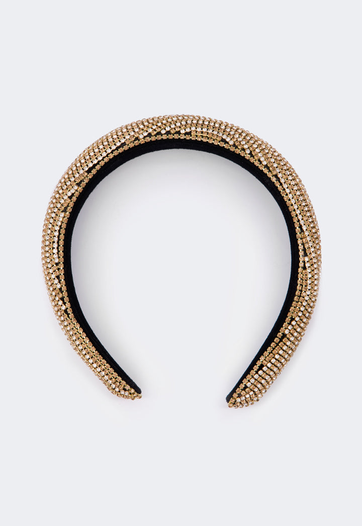 Choice Crystal Embellished Hairband Gold