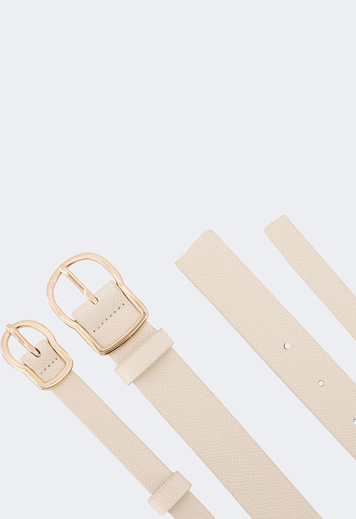Choice Double Strap Belt Nude