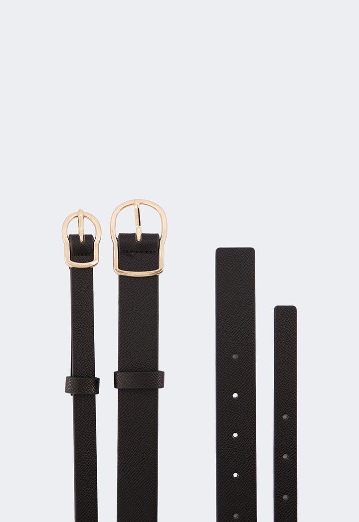 Choice Double Strap Belt Black