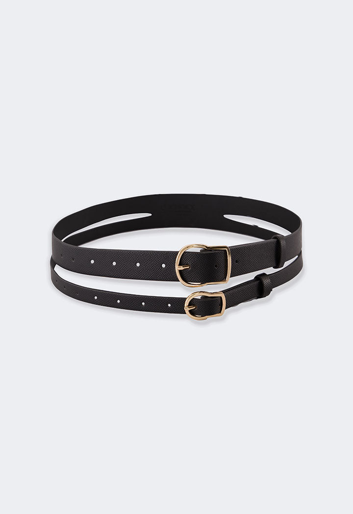 Choice Double Strap Belt Black