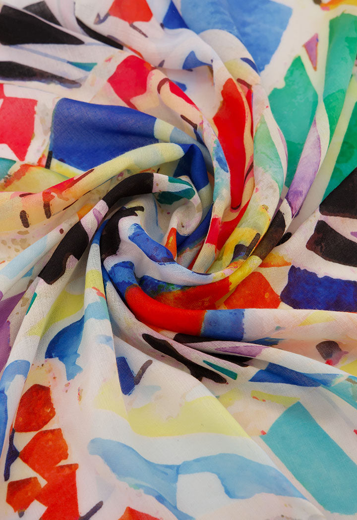 Choice Modern Multicolored Scarf Multi Color