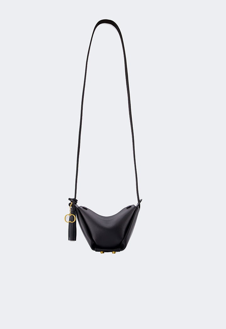 Choice Modern Plain Pu Leather Handbag Black