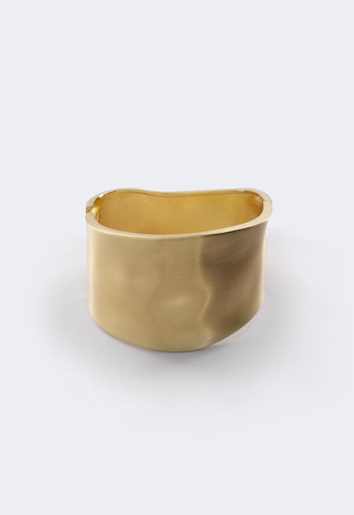 Choice Solid Matte Bangle Gold