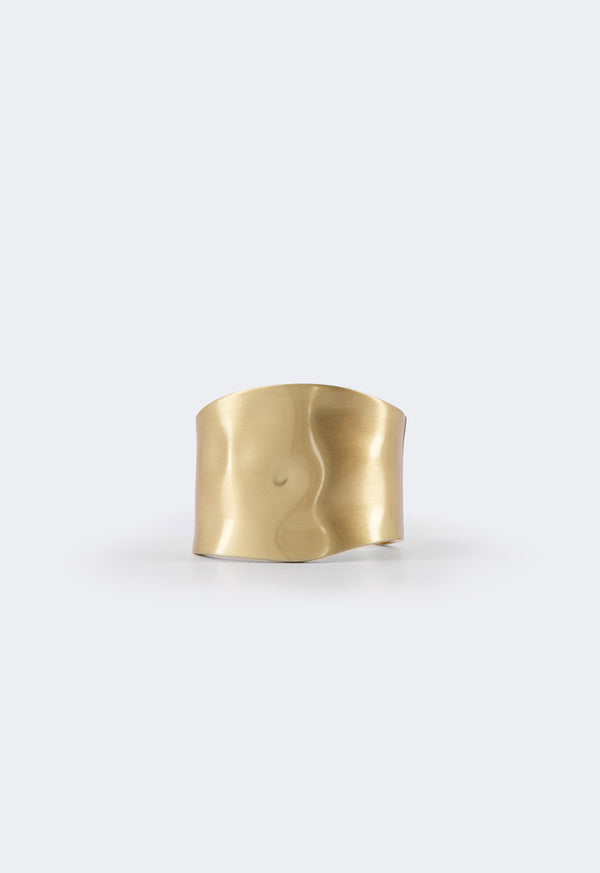 Choice Solid Matte Bangle Gold