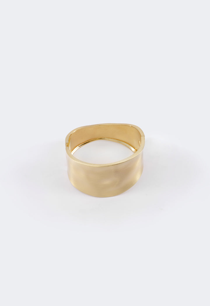 Choice Solid Matte Bangle Gold