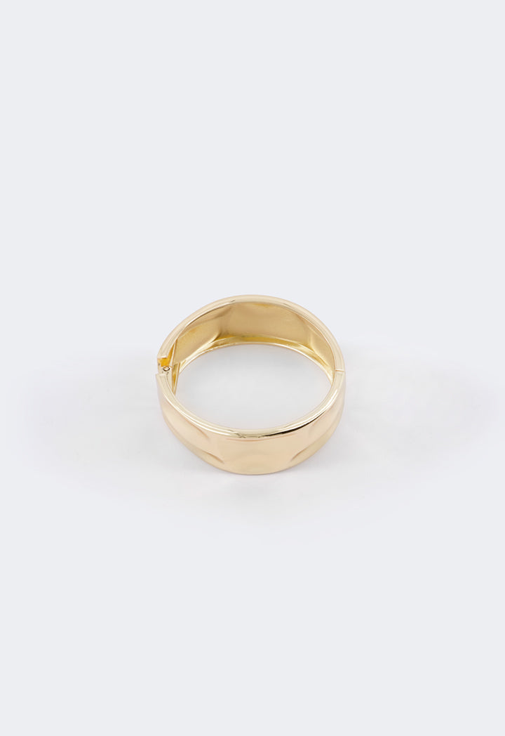 Choice Solid Metallic Bangle Gold
