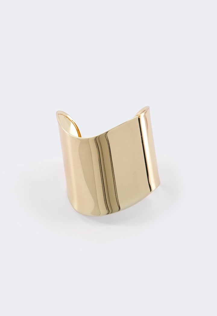 Choice Wide Metallic Bangle Gold