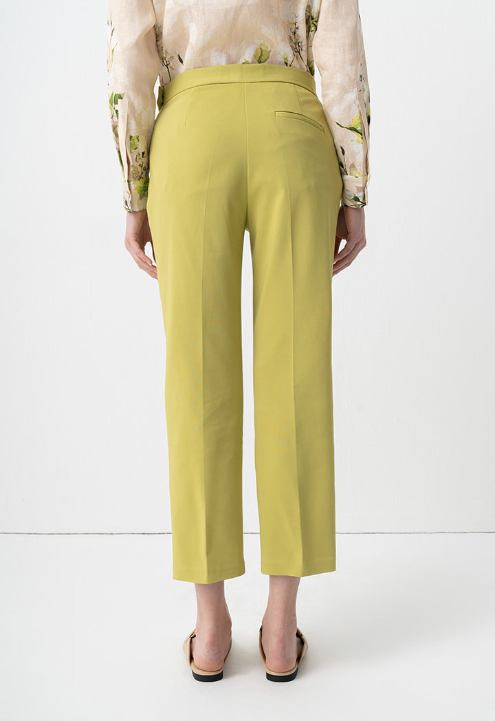 Choice Solid Straight Fit Trousers Green