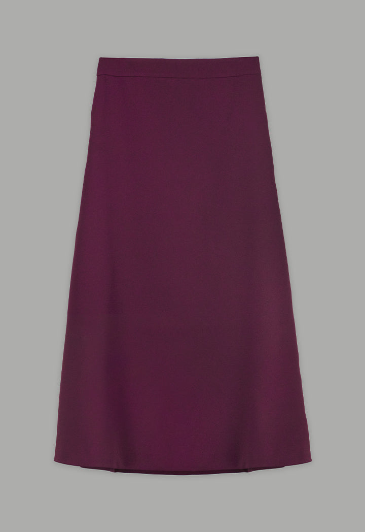 Choice Basic Flared Skirt Cherry