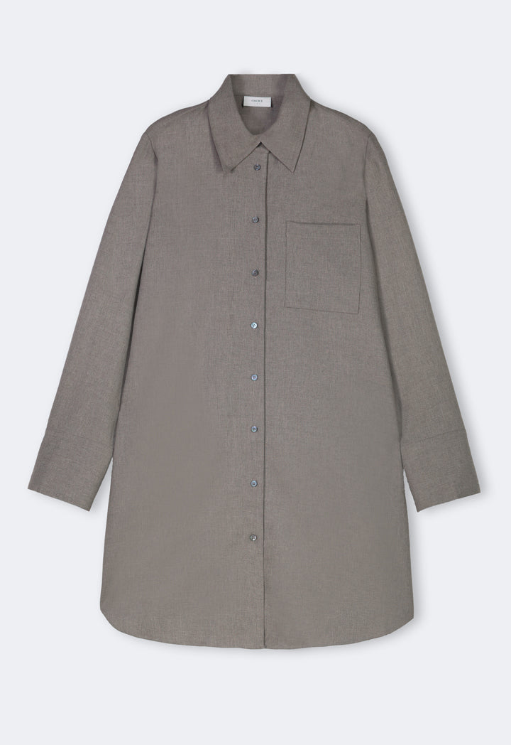 Choice Solid Relaxed Fit Shirt Anthracite