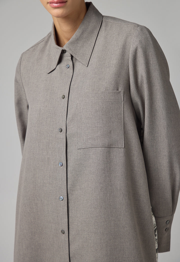 Choice Solid Relaxed Fit Shirt Anthracite