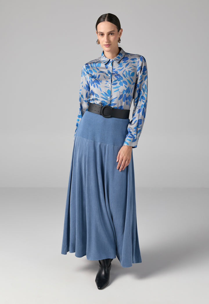 Choice Floral Printed Long Sleeve Shirt  Multi Color