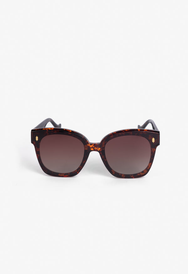 Choice Embellished Cat Eye Sunglasses Brown