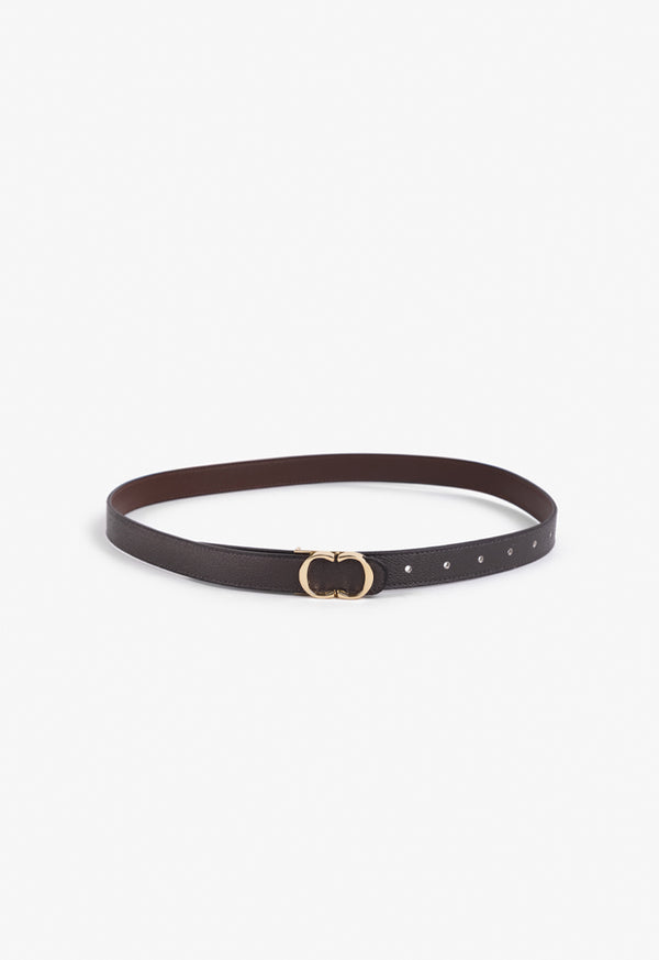 Choice Monogram Buckle Belt Brown