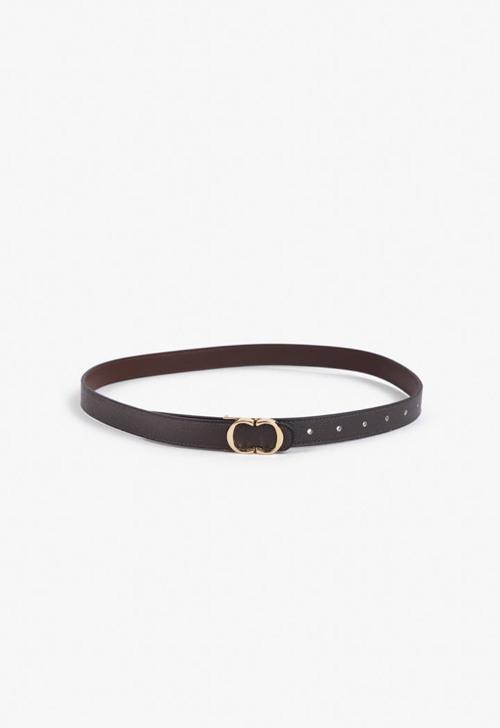 Choice Monogram Buckle Belt Brown