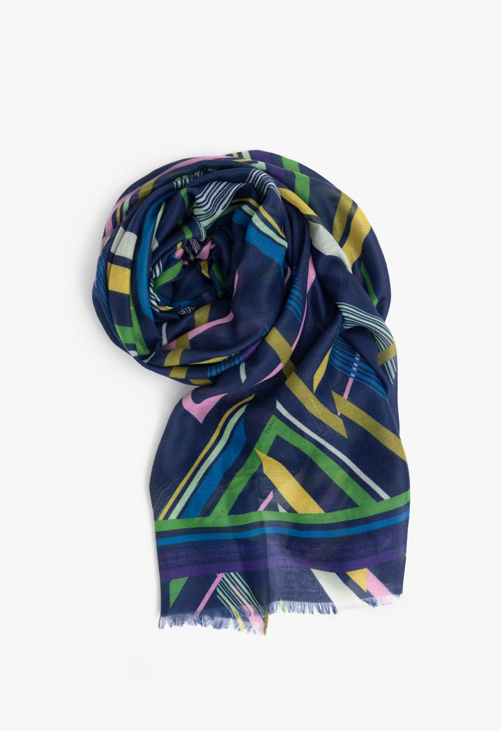 Choice Multicolored Geometric Shawl Multi Color