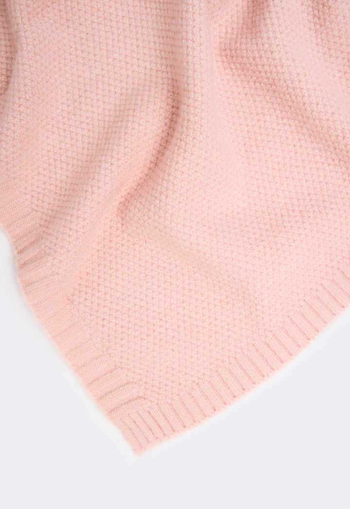 Choice Textured Woven Winter Scarf Pink