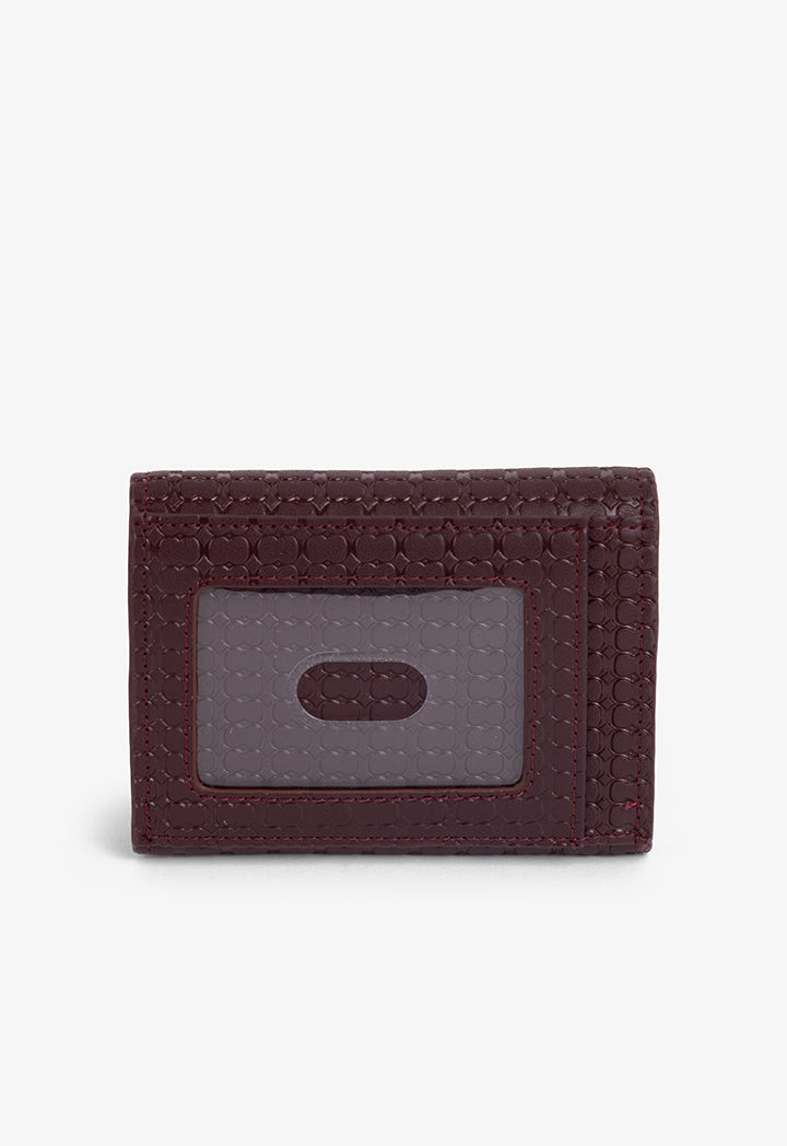 Choice Textured Monogram Wallet Burgundy