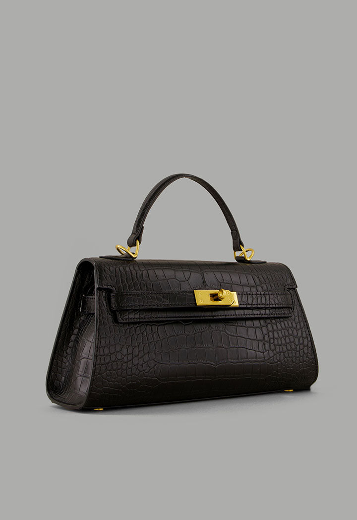 Choice Pu Leather Long Clutch Black