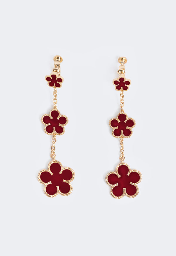 Choice Long Clove Earrings Red