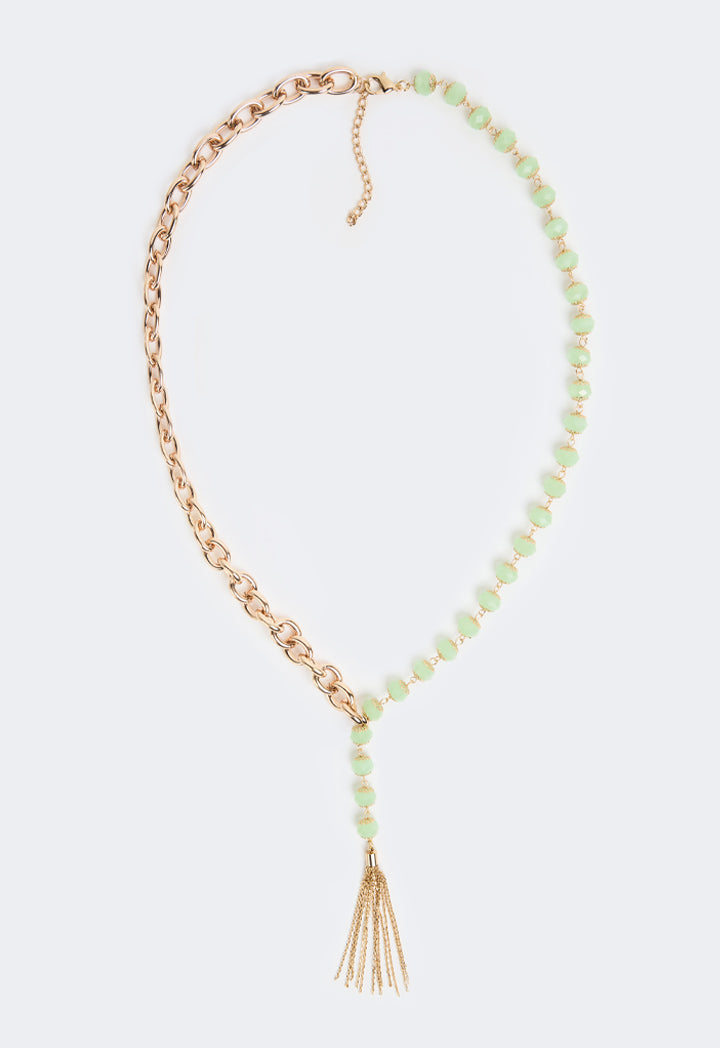 Choice Quartz Chain Necklace Green