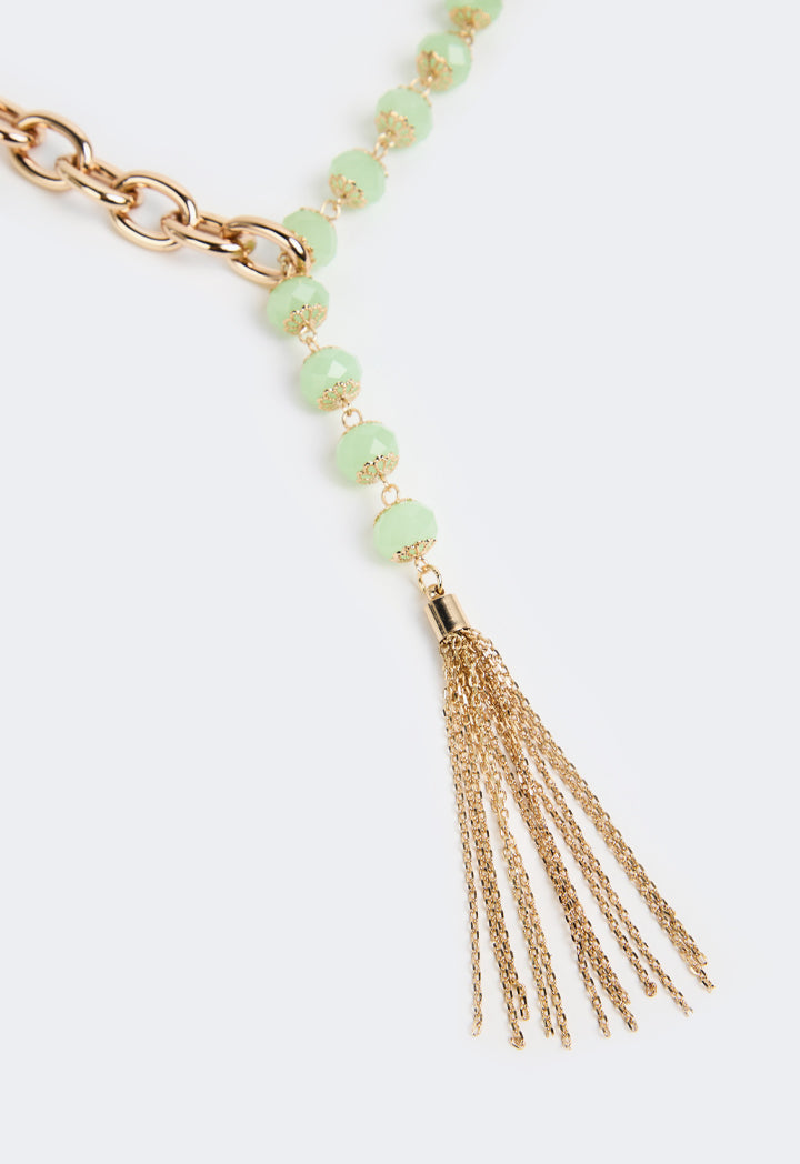 Choice Quartz Chain Necklace Green