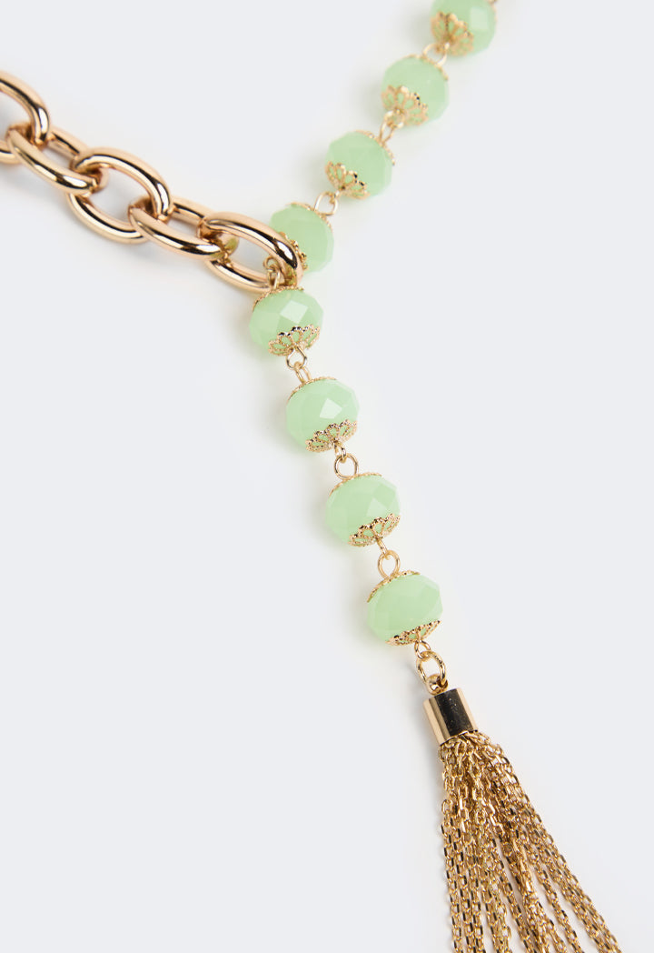 Choice Quartz Chain Necklace Green