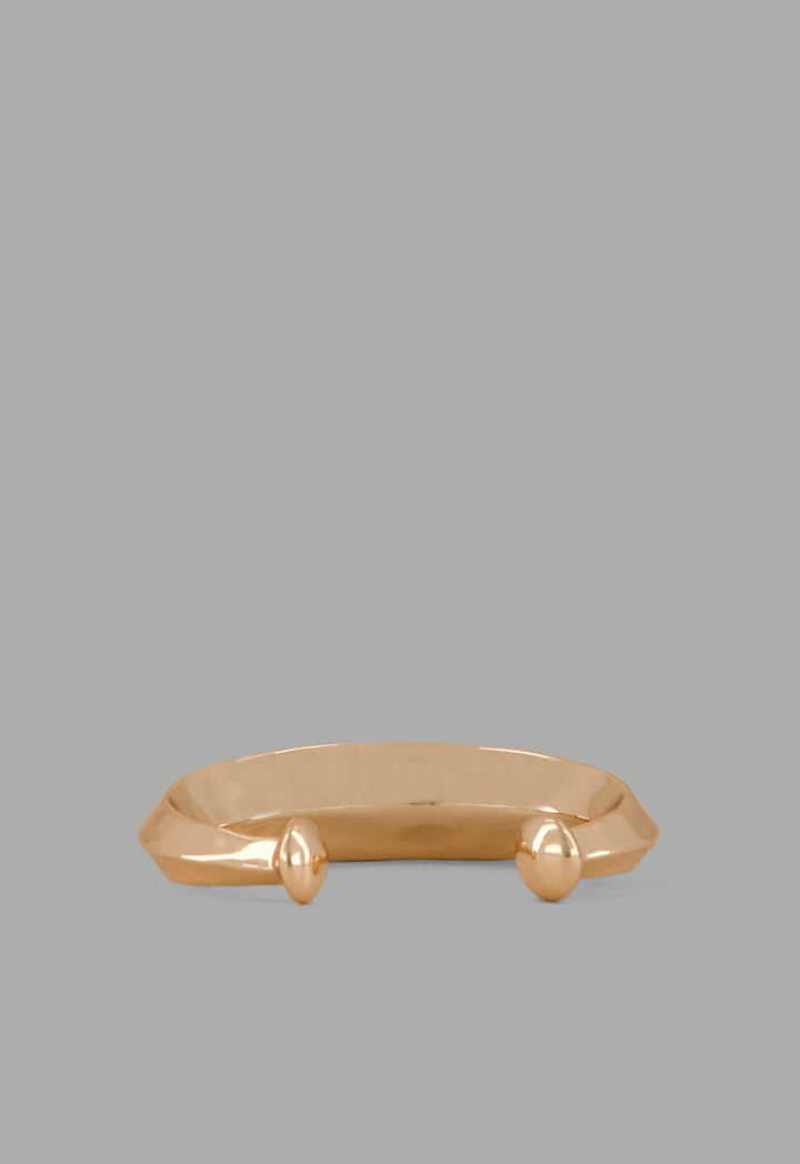 Choice Metallic Open Bangle Gold