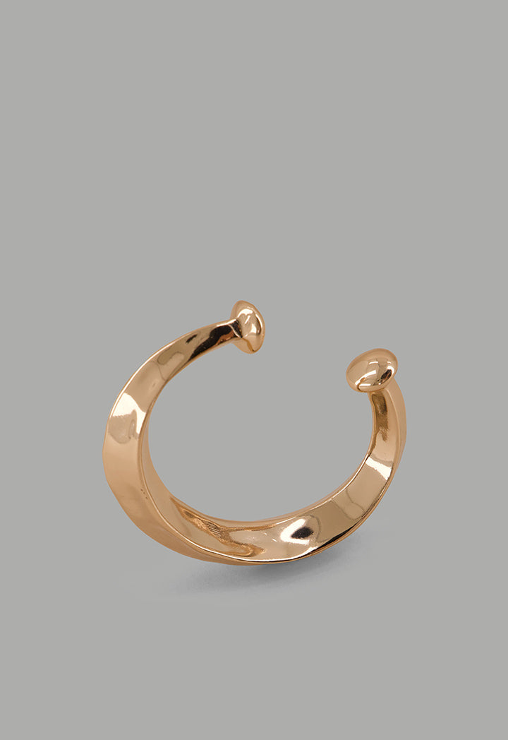 Choice Metallic Open Bangle Gold