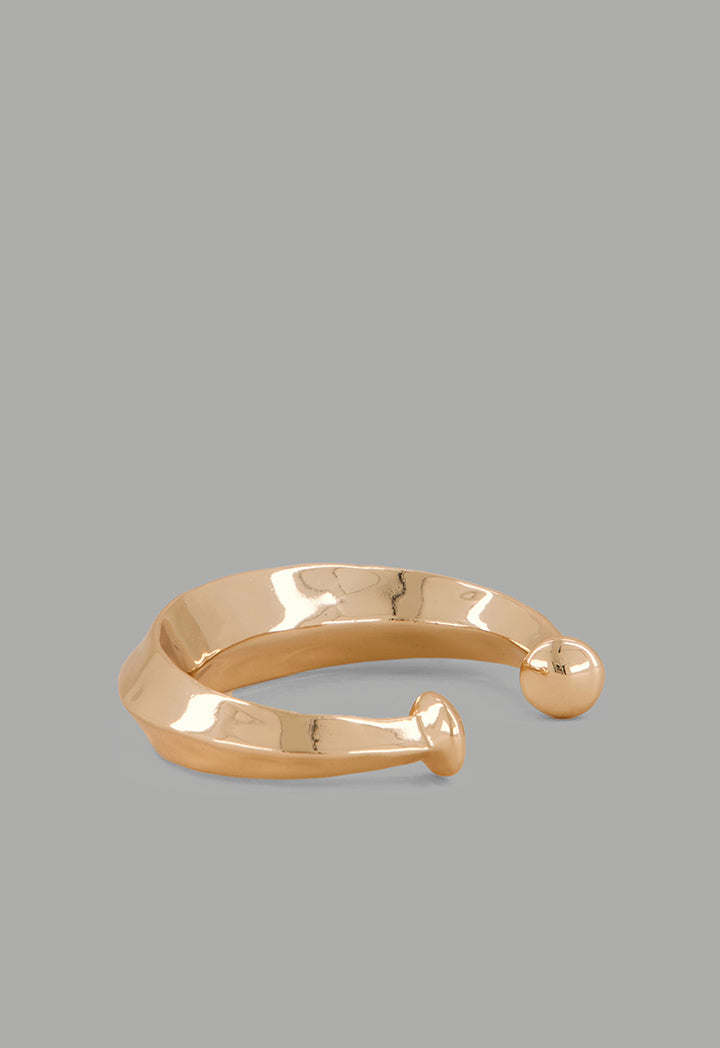 Choice Metallic Open Bangle Gold