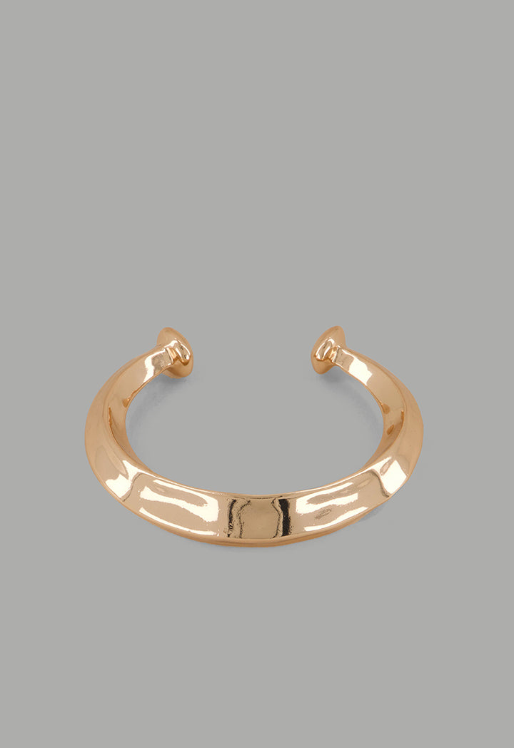 Choice Metallic Open Bangle Gold