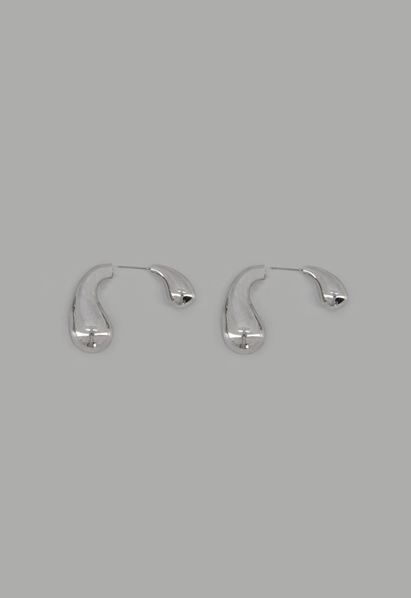 Choice Metallic Drop Earrings Silver