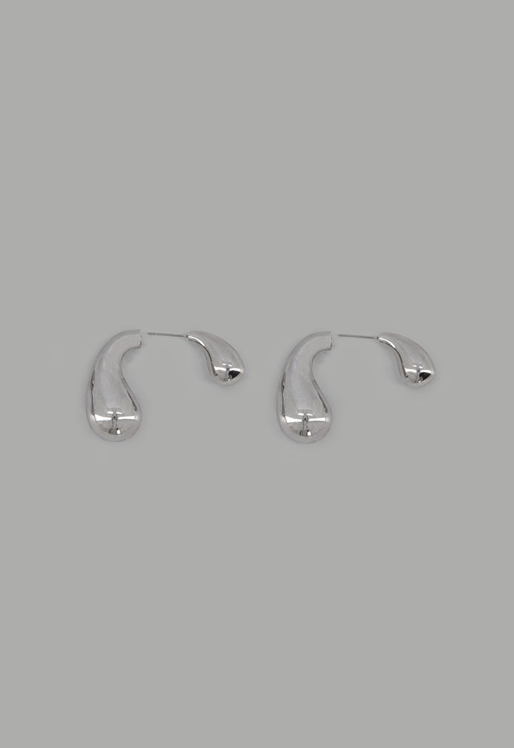 Choice Metallic Drop Earrings Silver