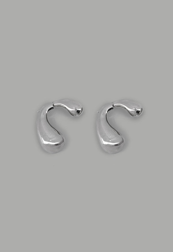 Choice Metallic Drop Earrings Silver