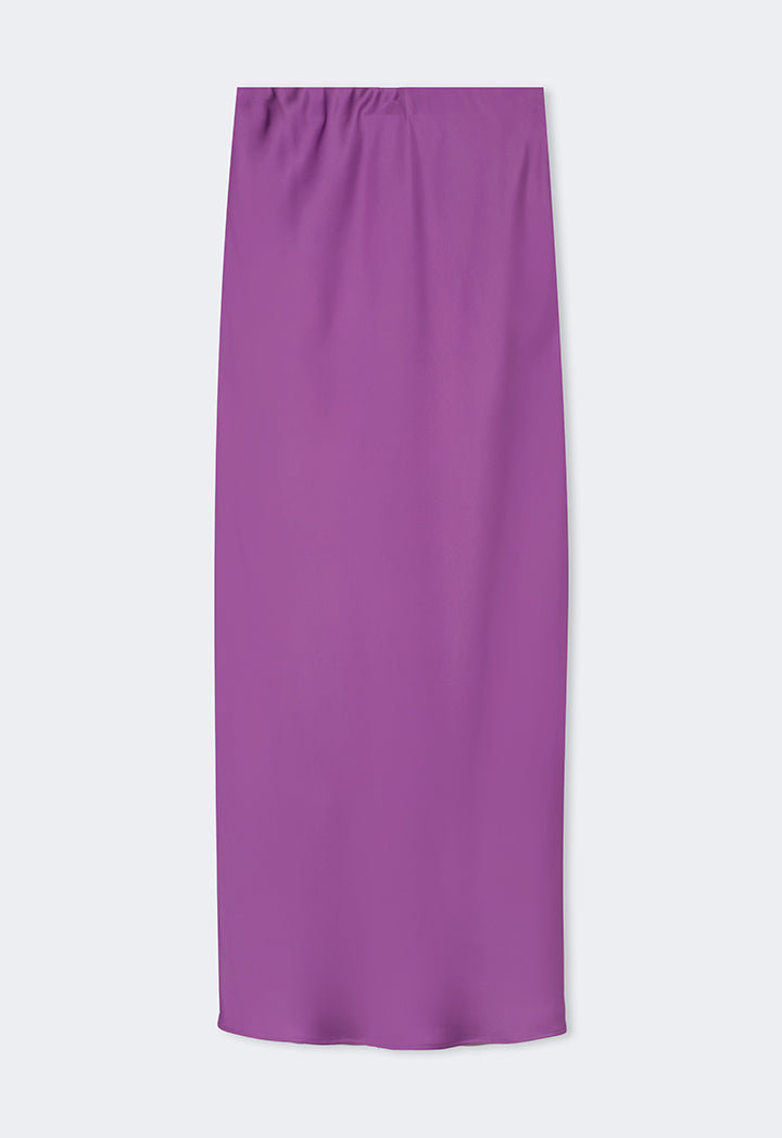 Choice Basic A-Line Maxi Skirt Purple