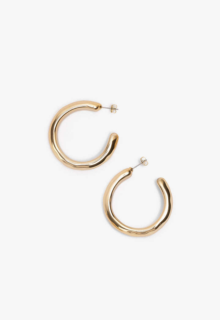 Choice Sleek Golden Earrings Gold