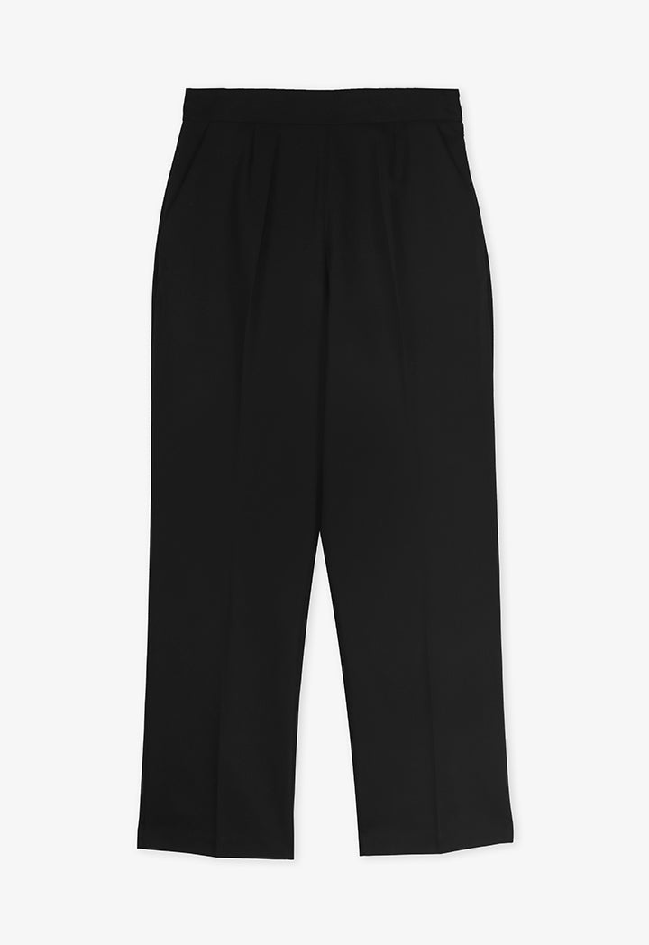 Choice Peg Leg High Waist Trousers Black