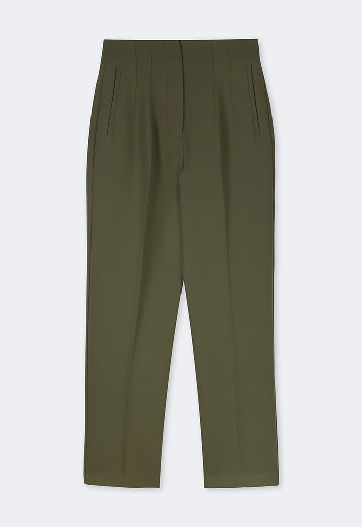 Choice Basic Straight Cut Trousers Khaki