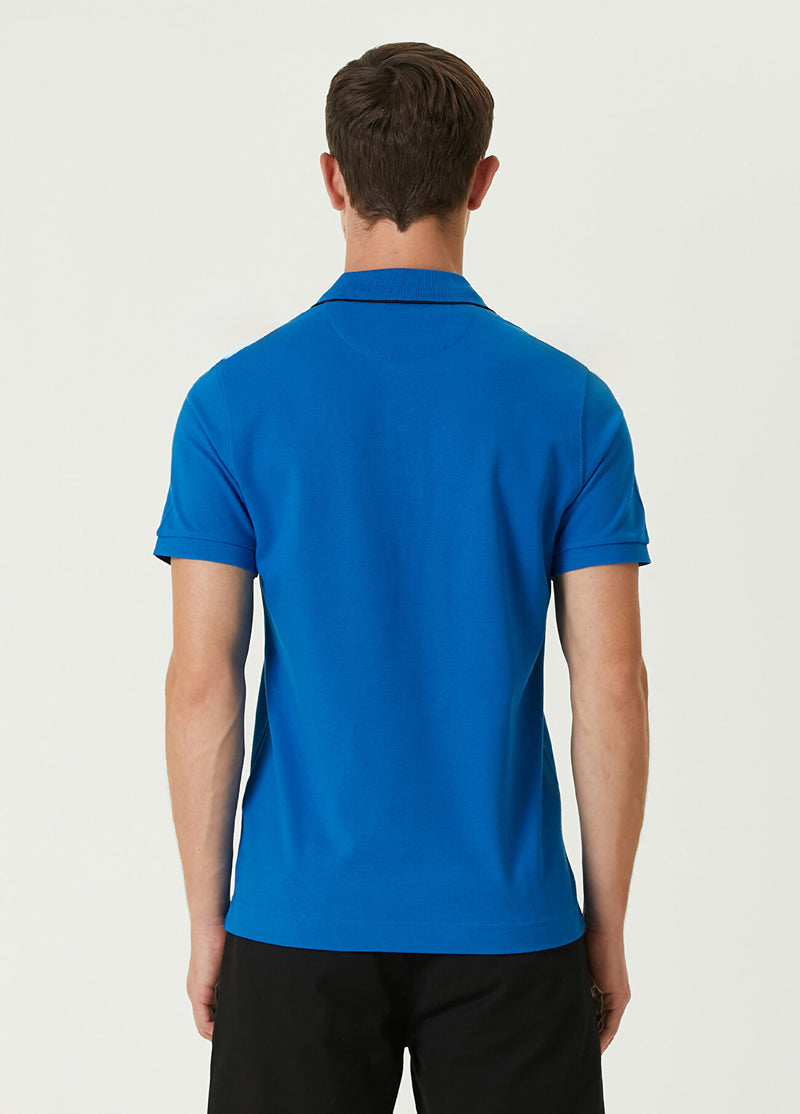 Beymen Club Men Slim Fit Polo Neck T-Shirt Cobalt