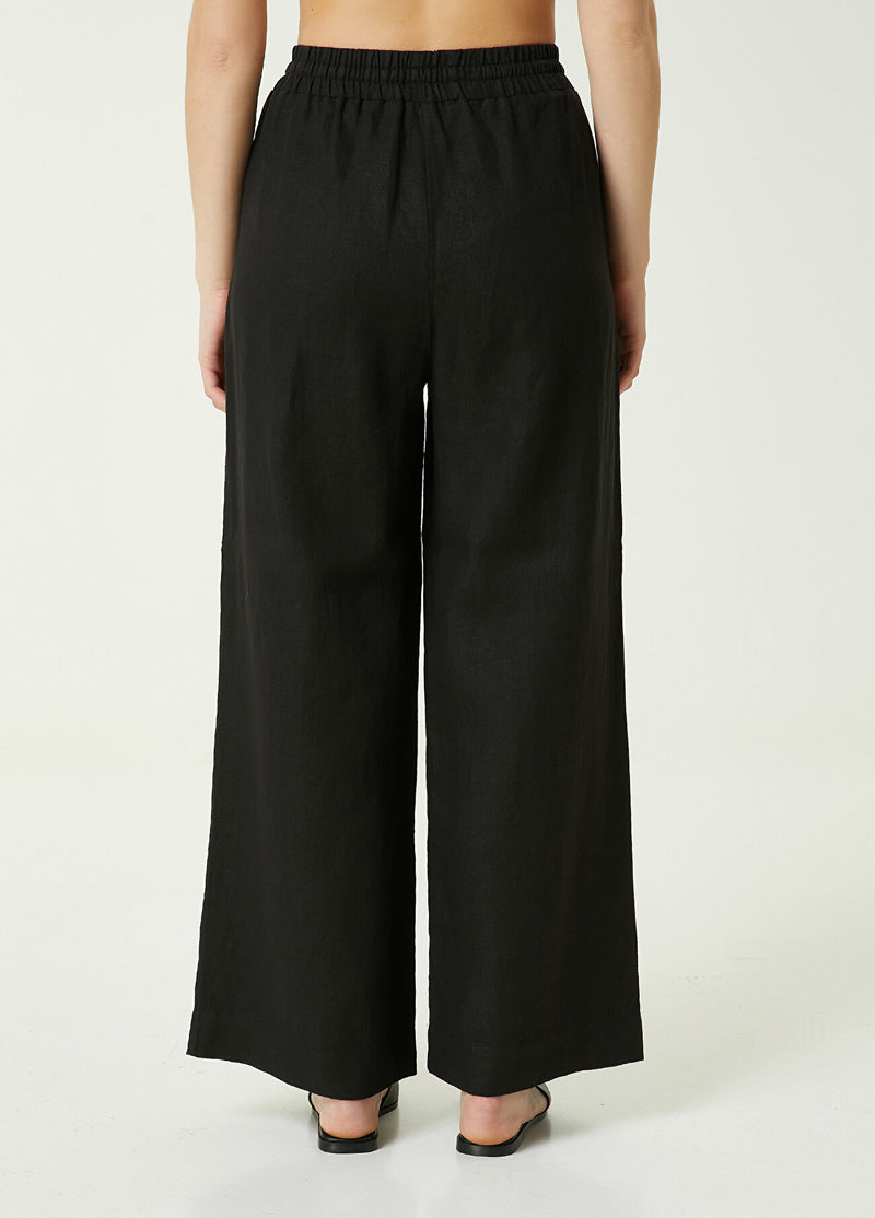 Beymen Club Linen Trousers Black