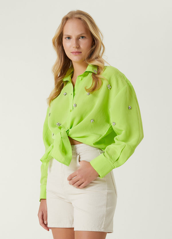 Beymen Club Sprinkled Stone Shirt Green