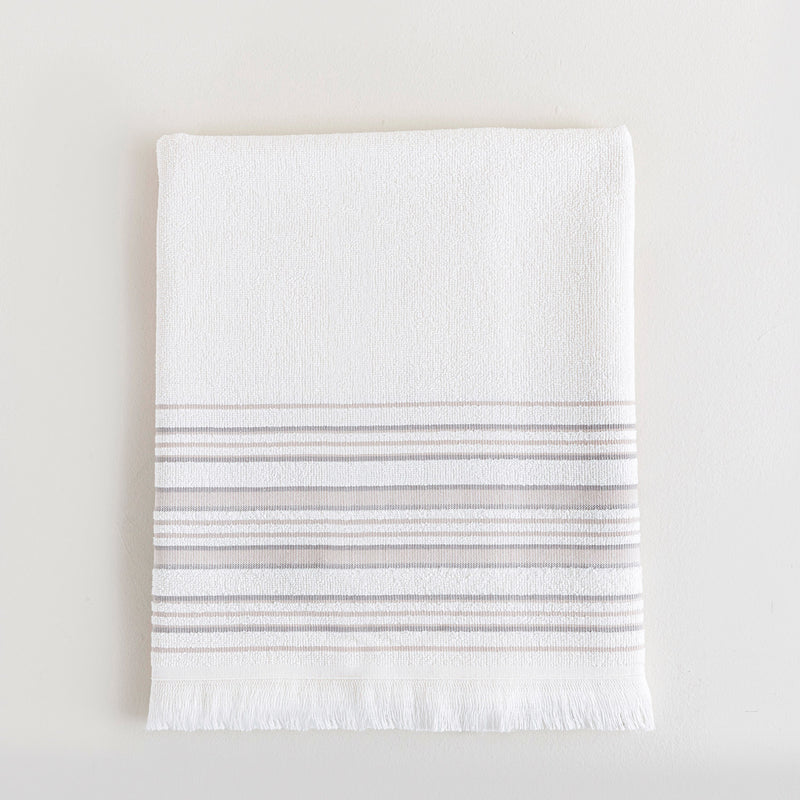 Chakra Derin Towel 100X150 Cm Ecru