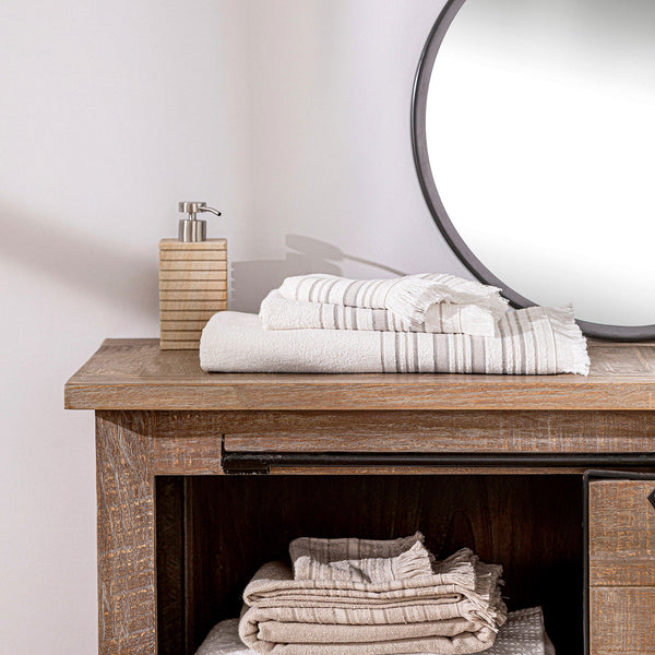 Chakra Derin Towel 100X150 Cm Ecru