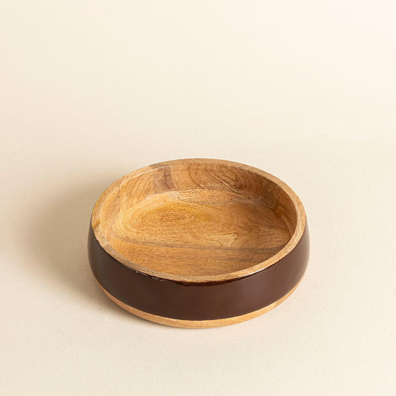 Chakra Chalet Banded Bowl 20Cm Brown