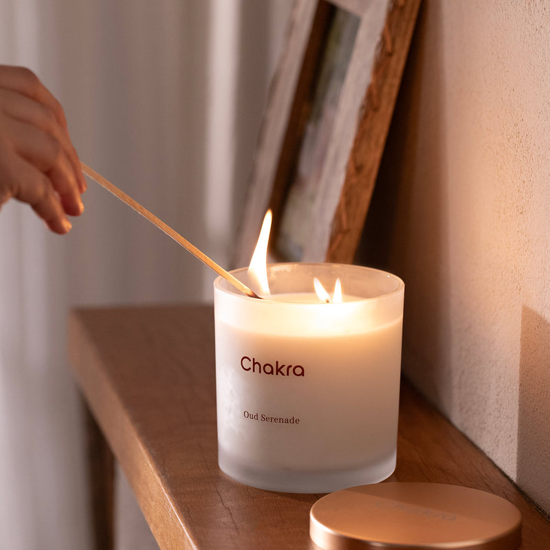 Chakra Scented Candle 400 G - Oud Serenade Oud Oud