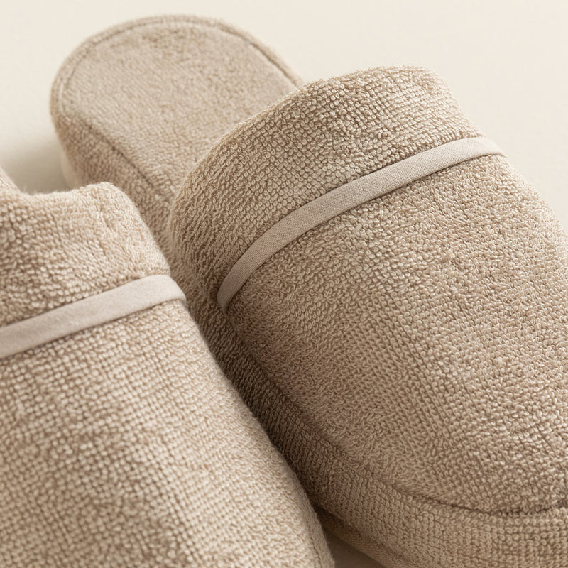 Chakra Solid Unisex Slippers Dark Beige