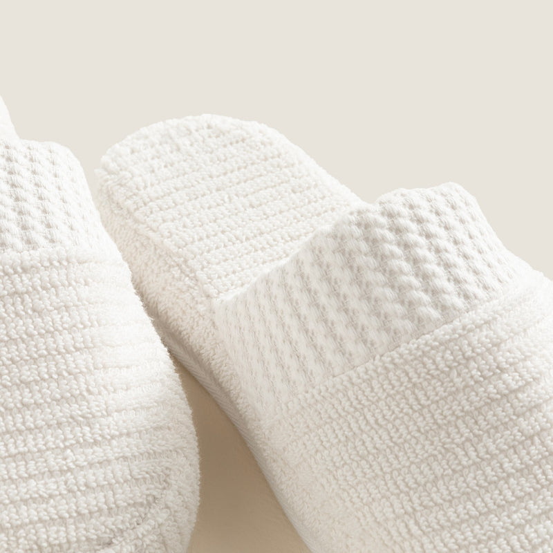 Chakra Eva Cotton Unisex Slippers White