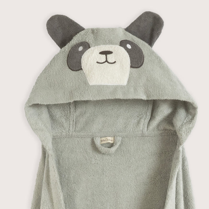 Chakra Panda Swaddle Towel Grey