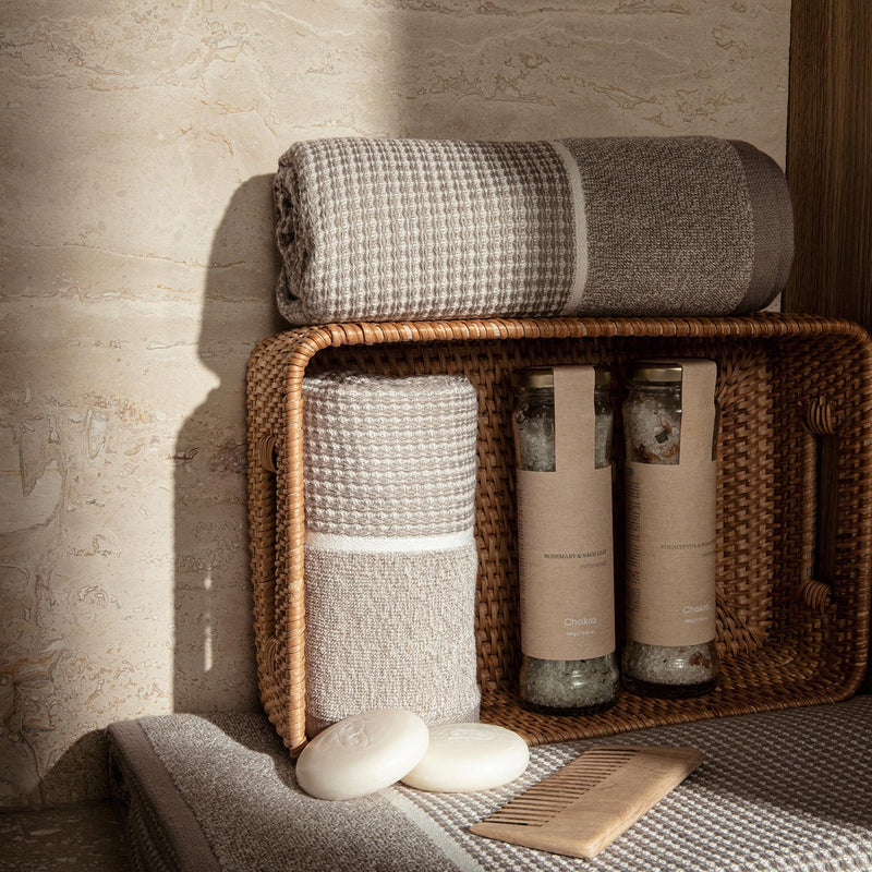 Chakra Adelina Towel 30X50 Cm Natural