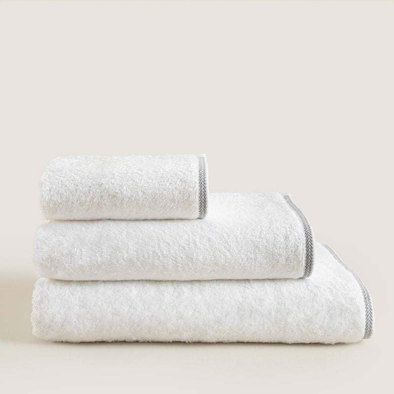 Chakra Herringbone Towel 50X90 Cm White